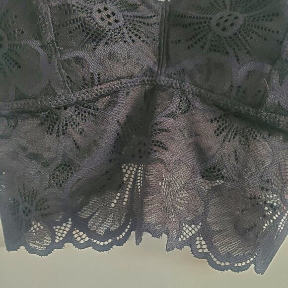 No Boundaries Lace Bralette Small Black Fairy Goth Whimsygoth - Picture 2 of 10